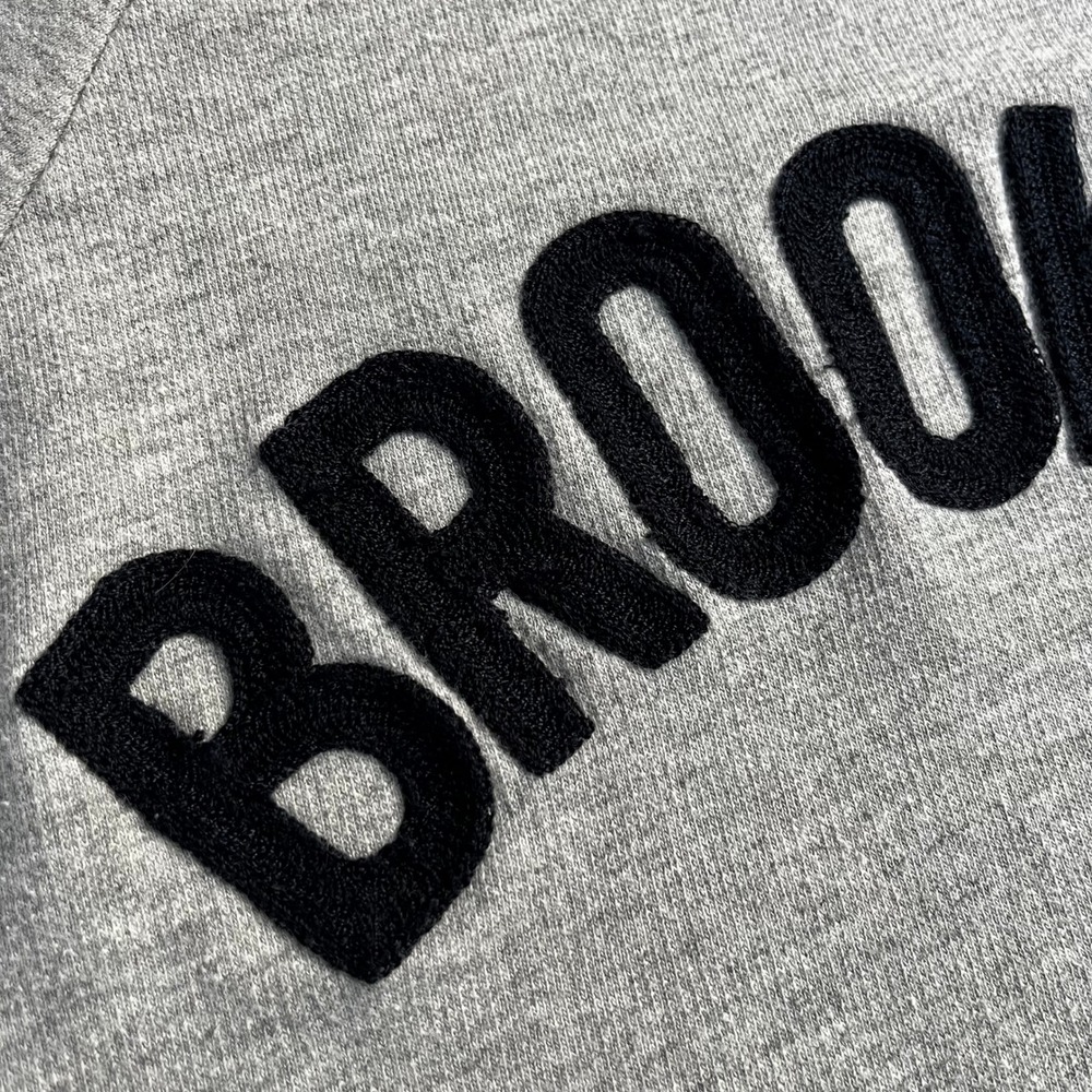 J. Crew Brooklyn Pullover Sweatshirt Gray Crew Neck 3/4 Sleeve size small - Picture 12 of 12